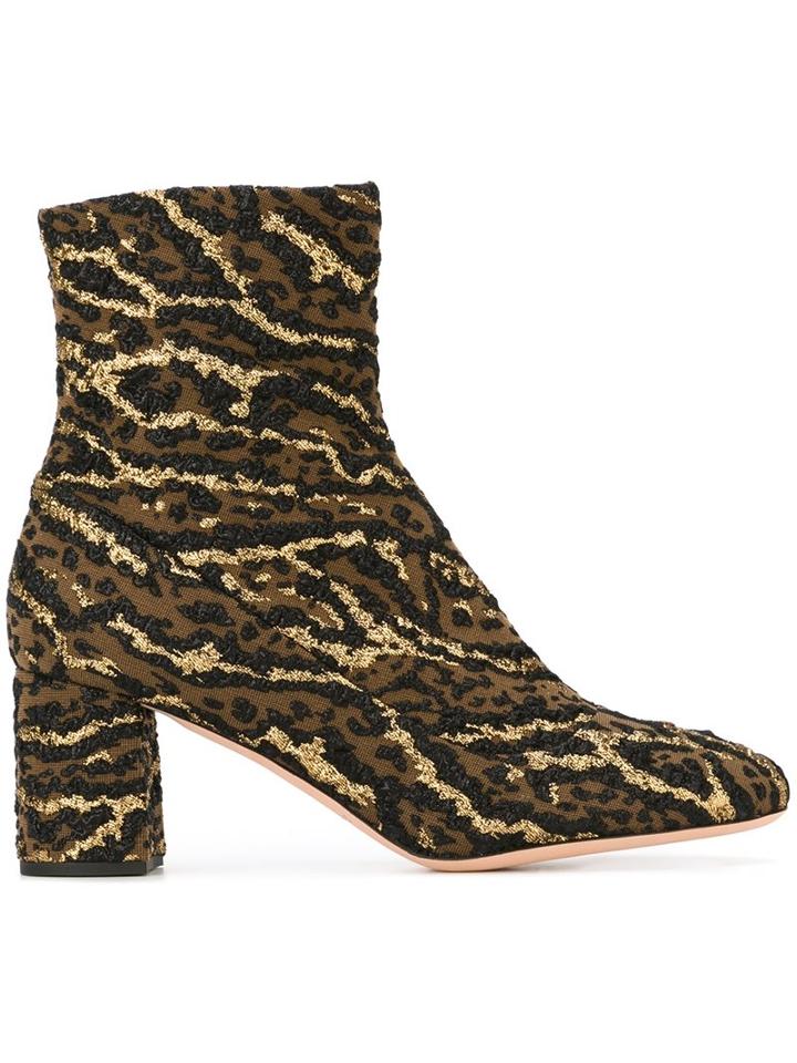 Rochas Leopard Print Boots