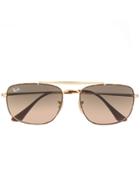 Ray-ban Square Shape Sunglasses - Gold