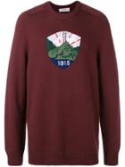 Pringle Of Scotland Badge Icon Jumper In Sloe - Red