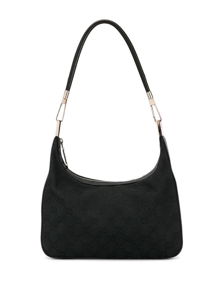 Gucci Pre-owned Gg Supreme Shoulder Bag - Black