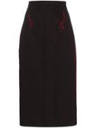 Prada Cotton Pencil Skirt - Black