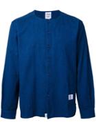 Bedwin & The Heartbreakers Collarless Denim Shirt, Men's, Size: 3, Blue, Cotton