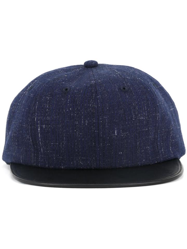 Kazuyuki Kumagai Contrast Baseball Cap, Men's, Blue, Rayon
