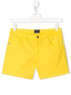 Young Versace Plain Casual Shorts - Yellow