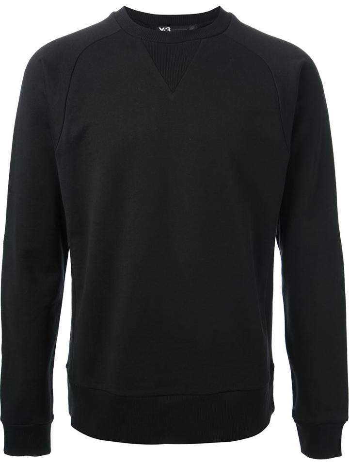 Y-3 'cl' Sweatshirt, Men's, Size: Medium, Black, Cotton/spandex/elastane