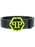 Philipp Plein Logo Buckle Belt - Black