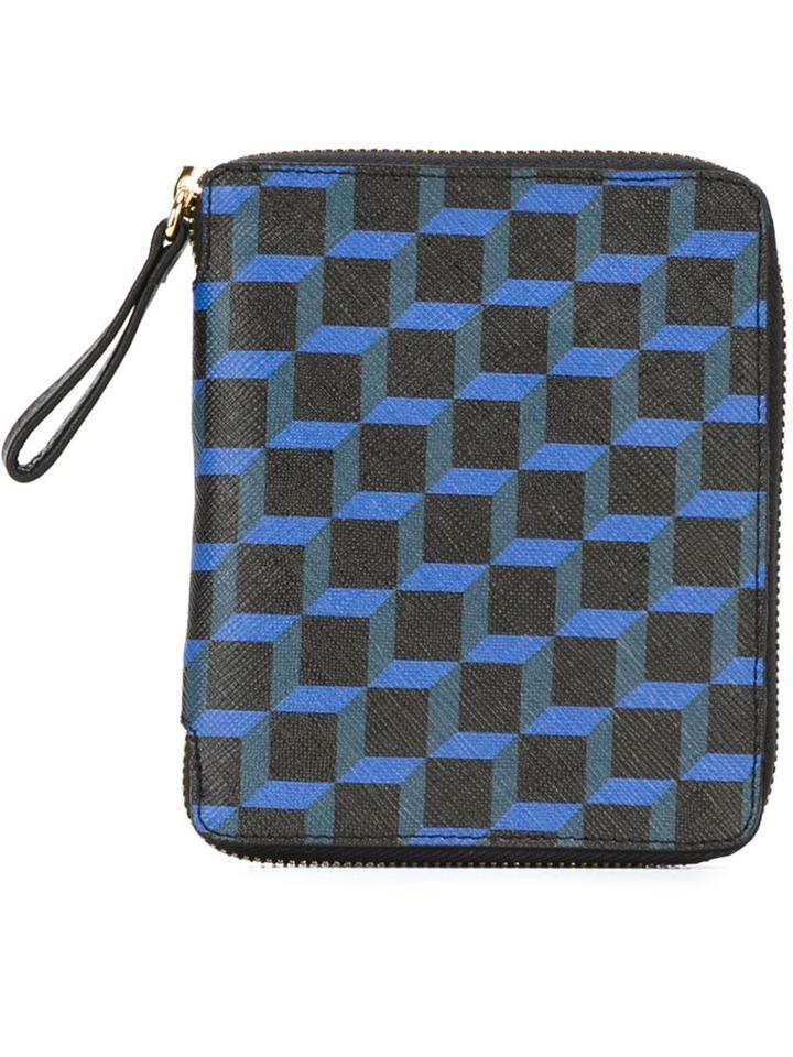 Pierre Hardy Printed Zip Around Wallet