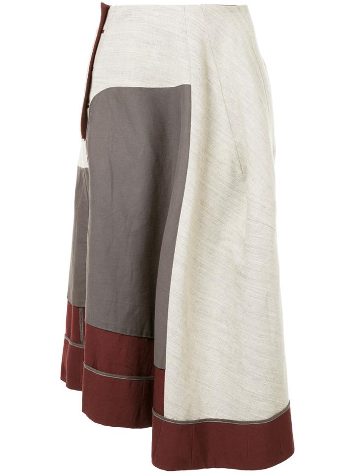 Comme Des Garçons Vintage Inside Out Skirt - Red
