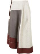 Comme Des Garçons Vintage Inside Out Skirt - Red