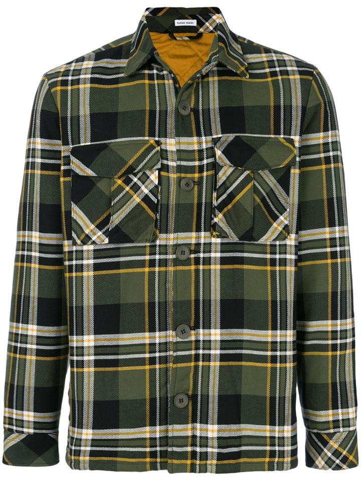 Tomas Maier Multi Plaid Field Jacket - Green