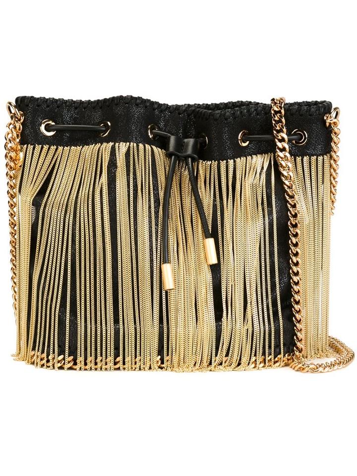 Stella Mccartney 'falabella' Gold Chain Bucket Shoulder Bag