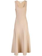 Casasola Ribbed Flared Dress - Neutrals