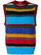 Missoni Striped Knitted Vest - Blue