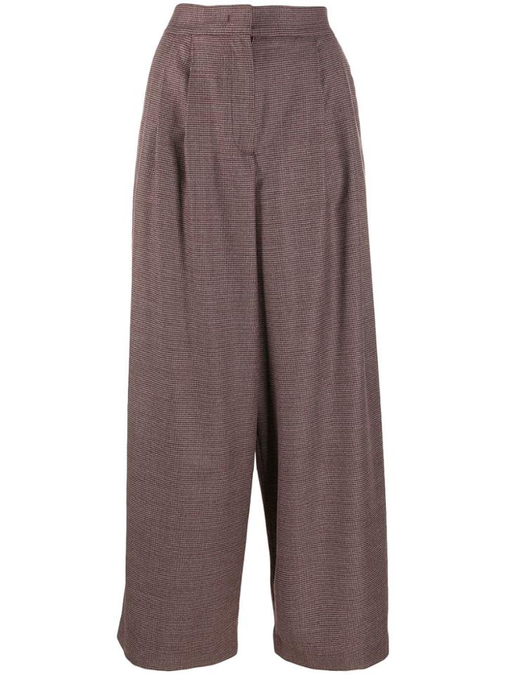 Fabiana Filippi Loose-fit Cropped Trousers - Grey