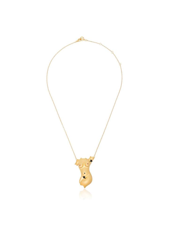 Anissa Kermiche Pit Power Gold-plated Sterling Silver Necklace