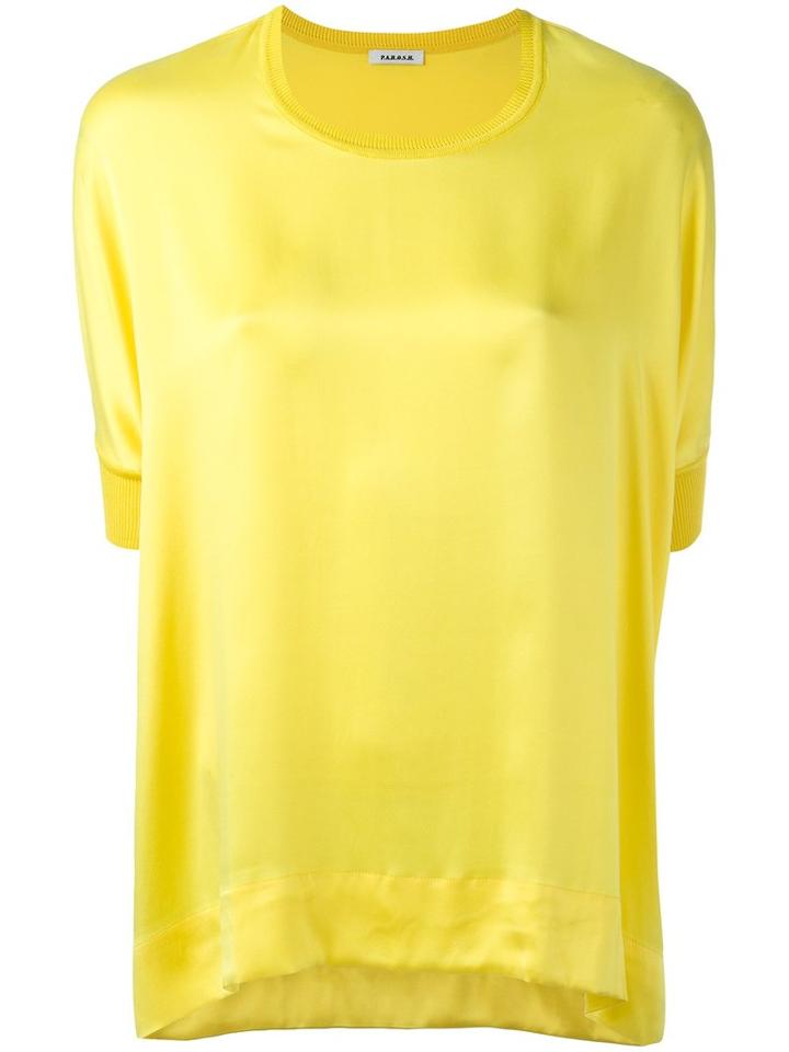 P.a.r.o.s.h. Safira Blouse, Women's, Yellow/orange, Silk/spandex/elastane