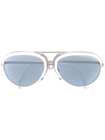 Porsche Design Round Frame Sunglasses - White