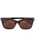 Stella Mccartney 'havana' Oversize Square Sunglasses