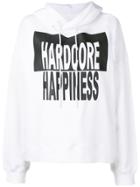 Maison Margiela Hardcore Happiness Printed Hoodie - White