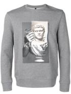 Neil Barrett Iclaudius Print Sweatshirt - Grey