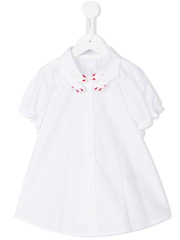 Vivetta Kids Pettirosso Shirt, Girl's, Size: 10 Yrs, White