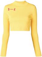 Artica Arbox Cropped Long-sleeved Tee - Yellow