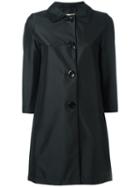 Herno Three-quarters Sleeve Coat, Women's, Size: 38, Black, Polyester/polyamide/spandex/elastane
