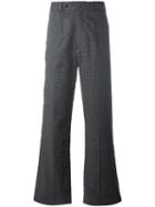 Di Liborio Flared Wide-leg Trousers, Men's, Size: 50, Blue, Cotton