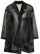 Comme Des Garçons Pre-owned 1997 Sheer Oversized Coat - Black