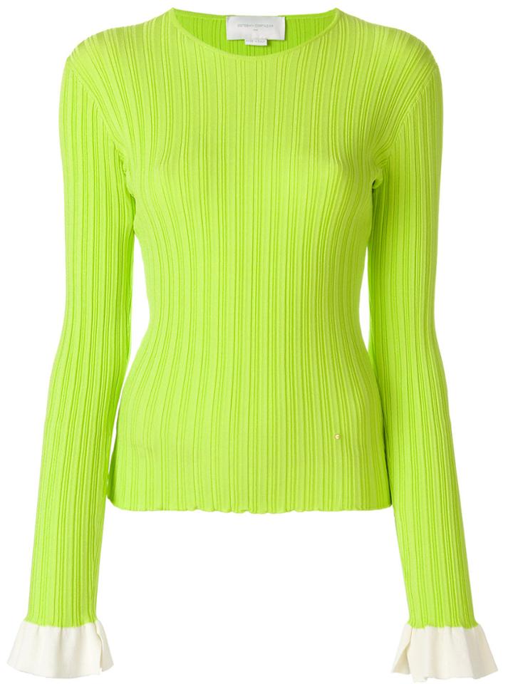 Esteban Cortazar Crew Neck Jumper - Green