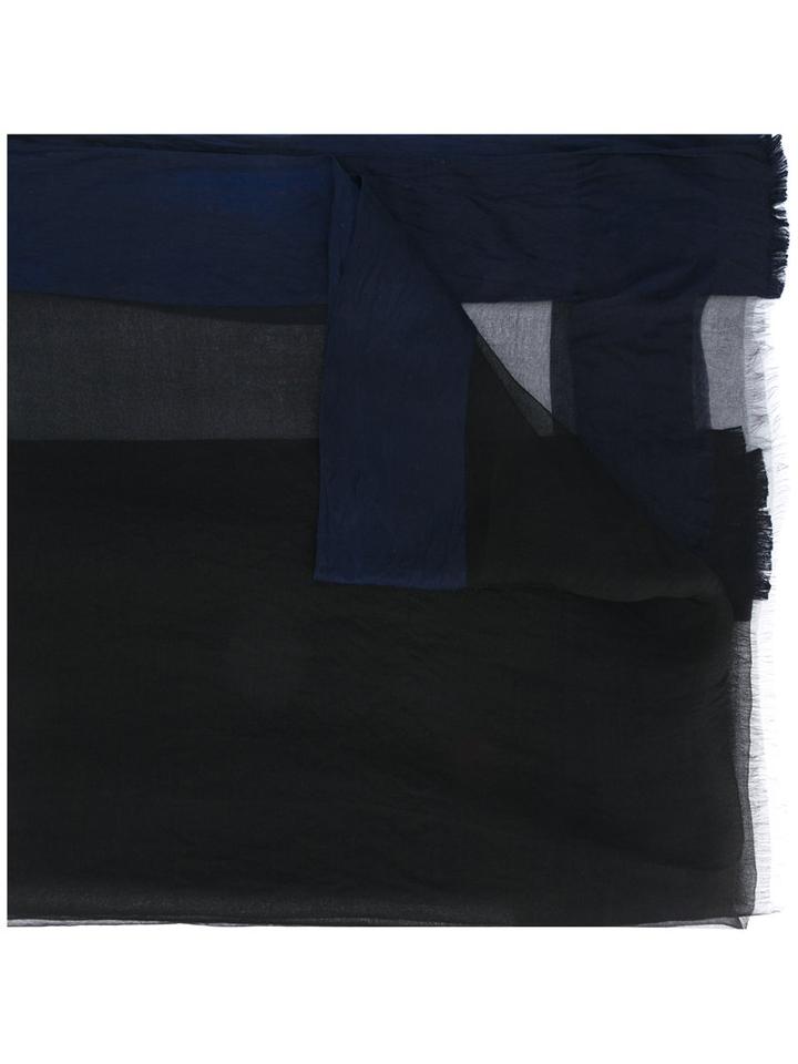 Faliero Sarti Frayed Scarf, Women's, Blue, Silk