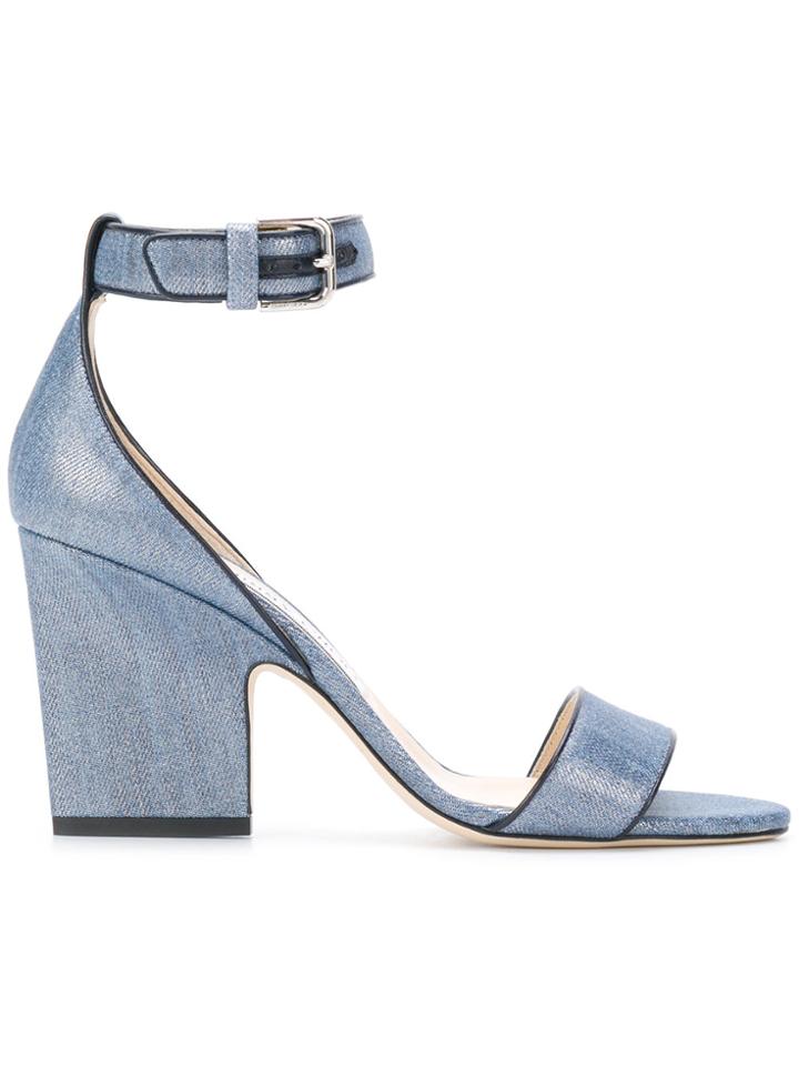 Jimmy Choo Edina 85 Sandals - Blue
