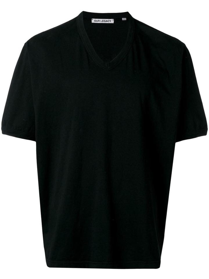 Our Legacy V-neck T-shirt - Black
