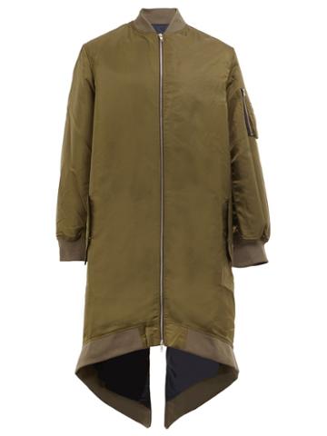 Moohong Zip Up Low Back Raincoat, Men's, Size: 48, Green, Nylon