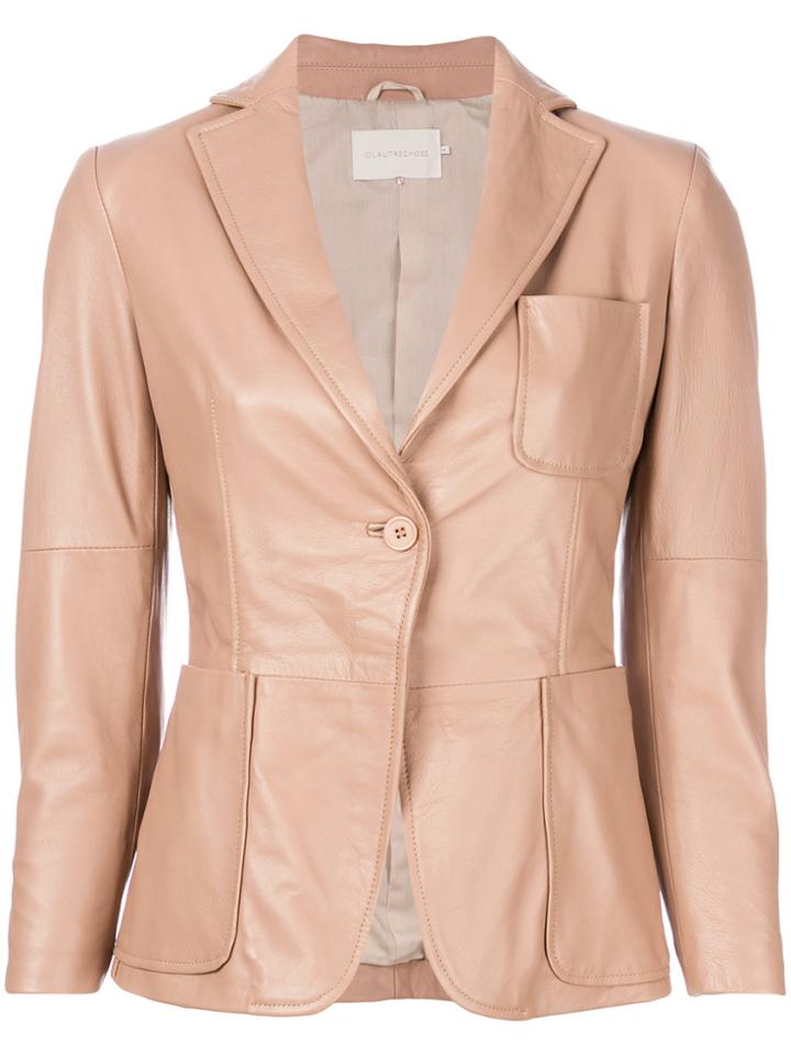 L'autre Chose Classic Fitted Blazer - Pink & Purple