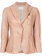 L'autre Chose Classic Fitted Blazer - Pink & Purple