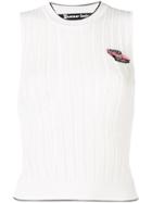 Pinko Ribbed Sleeveless Top - White