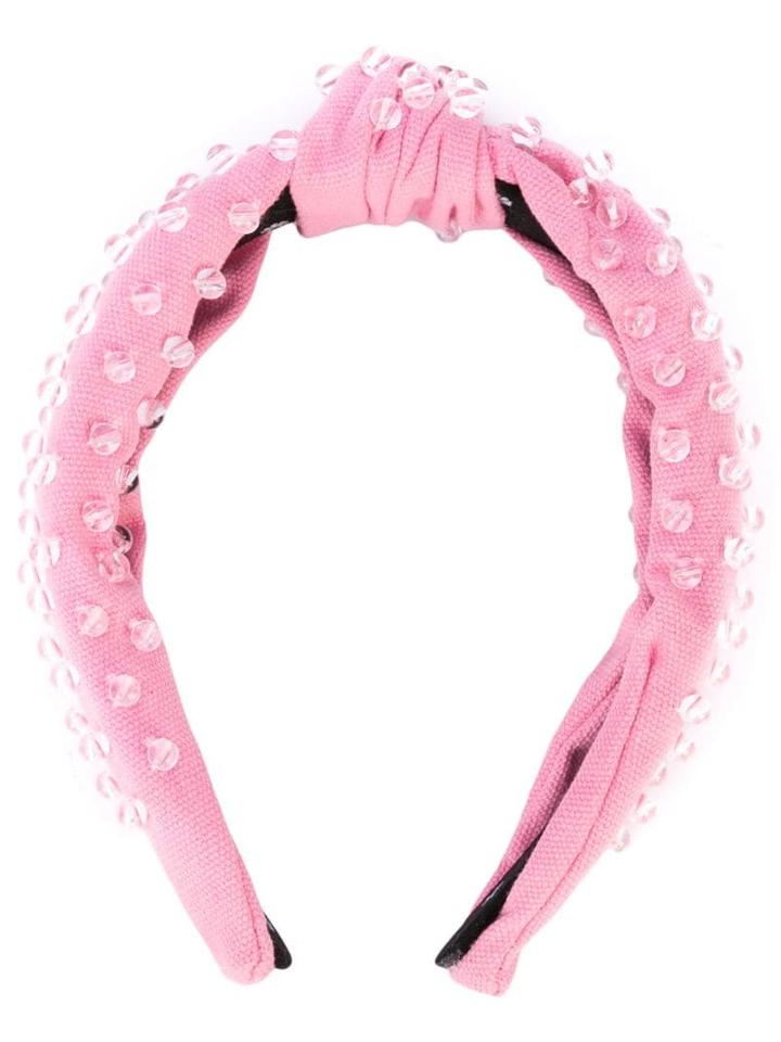 Lele Sadoughi Bead Embellished Headband - Pink