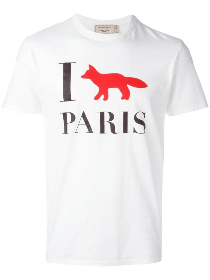 Maison Kitsuné 'i <3 Paris' T-shirt - White