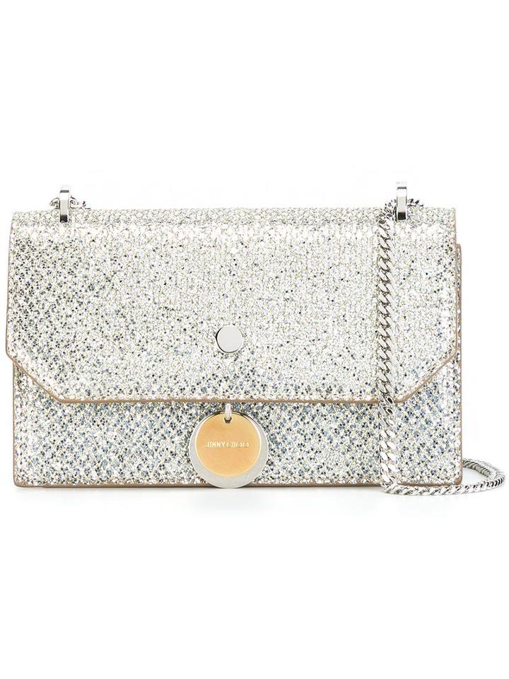 Jimmy Choo Finley Crossbody Bag, Women's, Grey, Polyester