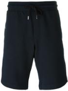 Moncler Piped Track Shorts, Men's, Size: Medium, Blue, Cotton
