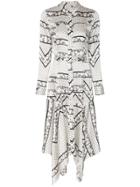 Ganni Blakely Shirt Dress - White