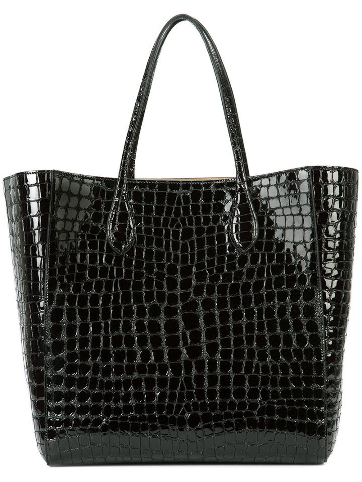 Rochas Roak Tote, Women's, Black, Calf Leather