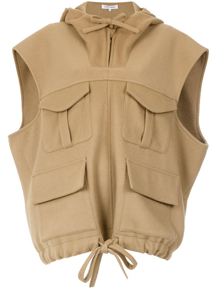 Gloria Coelho Parka Waistcoat - Brown