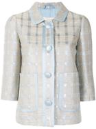 L'autre Chose Cropped Sleeves Jacket - Nude & Neutrals