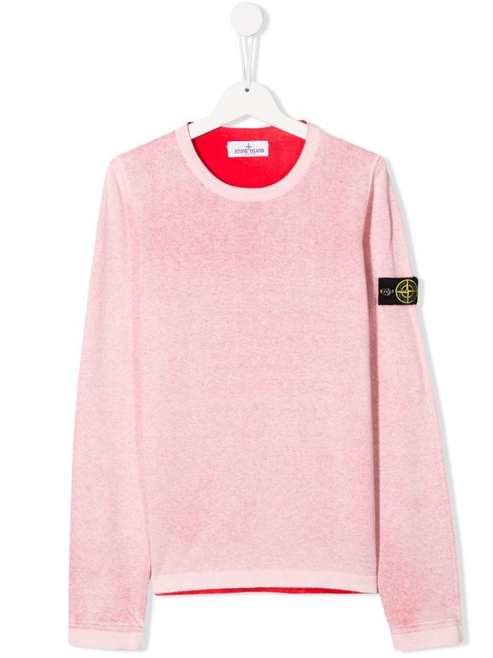 Stone Island Junior Crewneck Jumper - Pink
