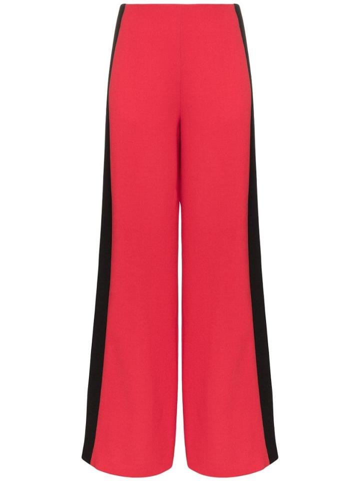 Roland Mouret Cumberland Wide Leg Trousers - Red