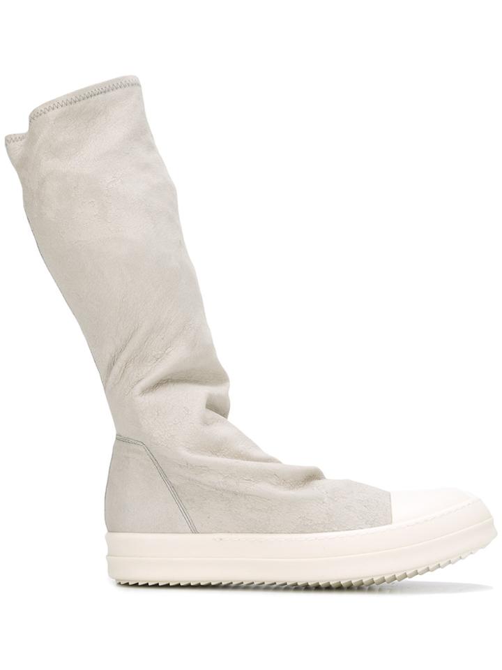 Rick Owens Sock Hi-top Sneakers - Grey