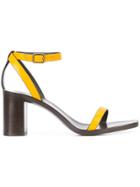 Saint Laurent Skinny Strap Sandals - Yellow & Orange