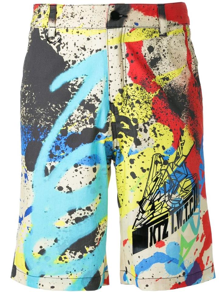 Ktz 'graffiti' Print Shorts
